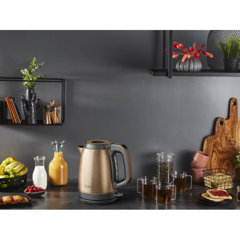 Tefal Coppertinto Kettle | KI280G10 | Electric | 2400 W | 1.7 L | Stainless steel | 360&deg; rotational base | Copper/Black