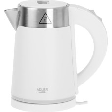 Adler | Kettle | AD 1372 | Electric | 800 W | 0.6 L | Plastic/Stainless steel | 360&deg; rotational base | White