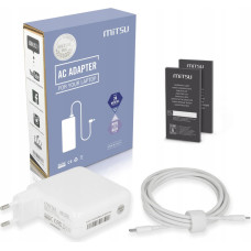 Mitsu Zasilacz sieciowy Mitsu 87W USB-C, USBC, 5-20.2V, 3-4.3A (white) do notebooka