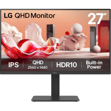 LG LCD Monitor|LG|27 "|2560 x 1440 pixels|Quad HD|Native aspect ratio 16:9|LCD|Flat|27BA54QB-B