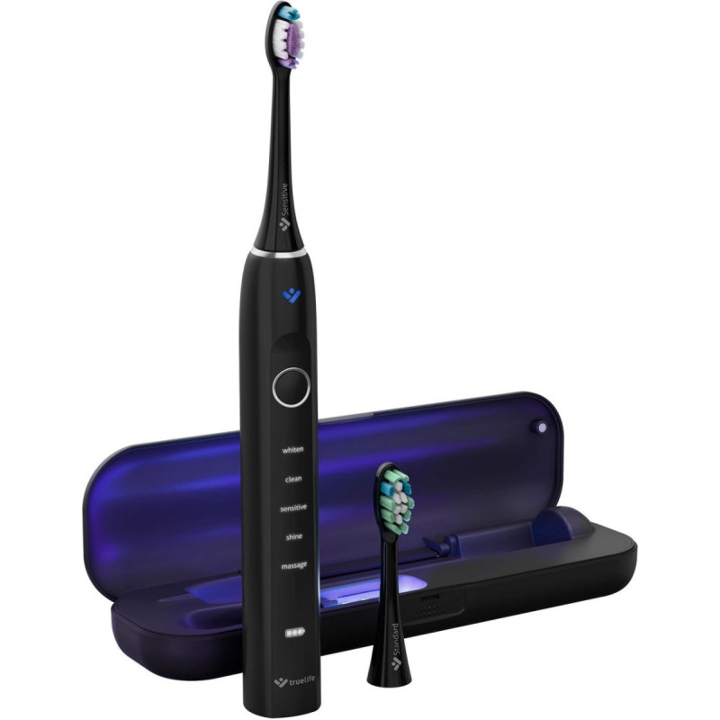 Truelife Szczoteczka soniczna do zębów TrueLife SonicBrush Clean70 UV czarna IPX8