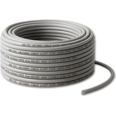 Qoltec Kabel sieciowy Patchcord skrętka UTP | Miedziany Cu | CAT6 | High speed 1Gb/s | LAN | 100m | szary