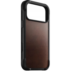 Nomad Rugged Leather Case, rustic brown (Horween) - iPhone 17 Pro Max