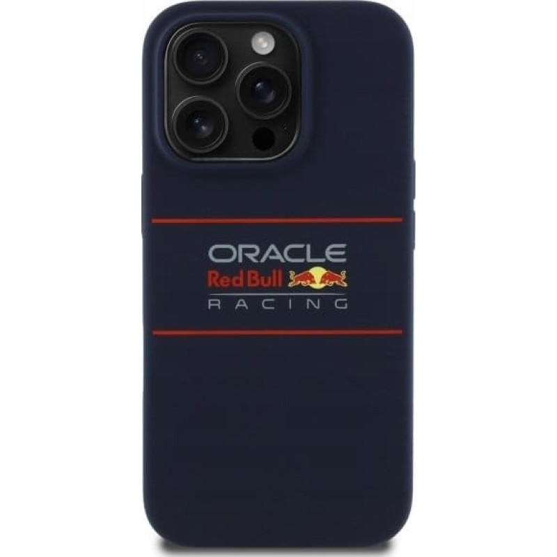Red Bull RBHMP14L24SIHSRV iPhone 14 Pro 6.1" Hard Case Navy Silicone Horizontal Logo MagSafe