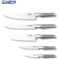 Kitchen knife set with block SKYLINE 6pcs, stainless steel HR-EVI-SK6PSC HEINNER