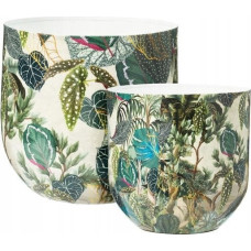 Home Styling Collection Metalowe osłonki na doniczki CATE, 2 sztuki