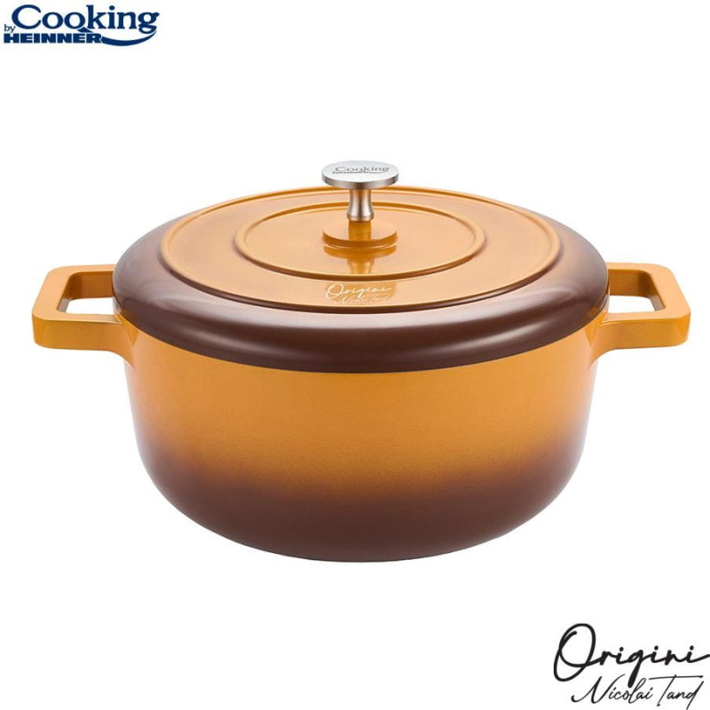 Pot aluminum with ceramic coating 3.9L 24x12 cm HR-BJK-C24, COOKING BY HEINNER
