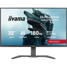 Iiyama G-Master GB3272QSU-B1 Red Eagle, gaming monitor - 31.5 - black (matt), QHD, IPS, HDMI, DP, G-Sync compatibility, 180Hz panel