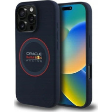 Red Bull RBHMP16L24SIILVR iPhone 16 Pro 6.3" Hard Case Navy Silicone Red Ring MagSafe