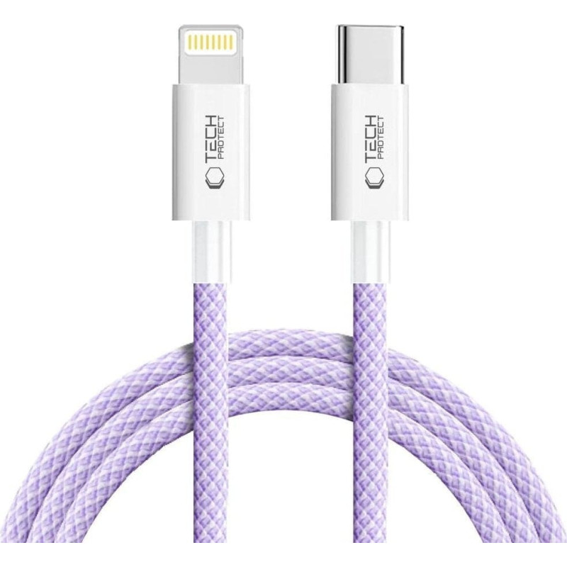 Tech-Protect Kabel USB Tech-Protect USB-C - Lightning 2 m Fioletowy (5906302380961)