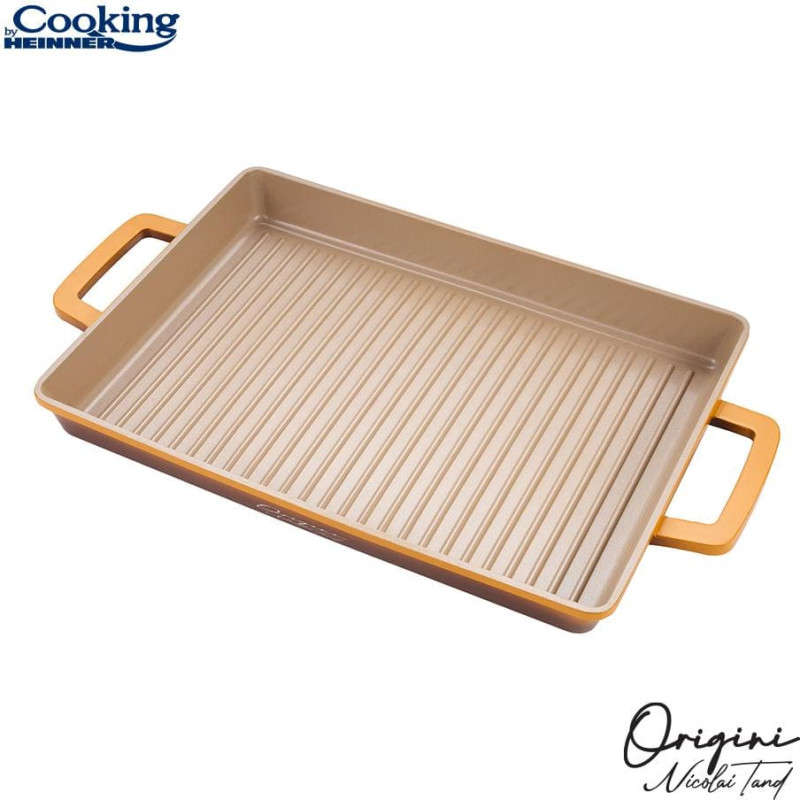 Baking tray aluminum with ceramic coating 36x26.4x4 cm HR-BJK-G36, COOKING BY HEINNER