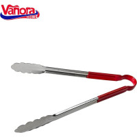 Serving tongs with silicone handle stainless steel 30cm VN-YMJ-CL30 VANORA