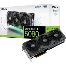 PNY Karta graficzna PNY GeForce RTX 5080 Triple Fan 16GB GDDR7 DLSS4 (VCG508016TFXPB1)