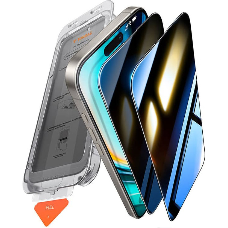 Torras Install Master Privacy Glass for iPhone 16 Plus