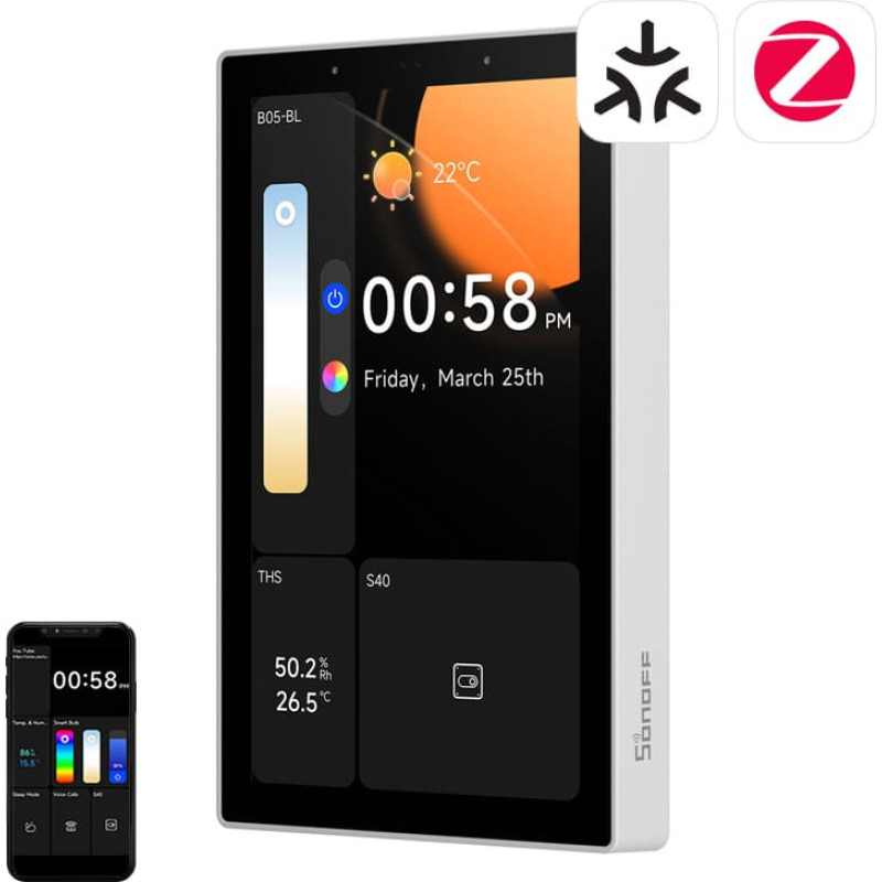 Sonoff NSPanel Pro 120 Smart Control Panel Matter WiFi/Bluetooth/ZigBee (white)