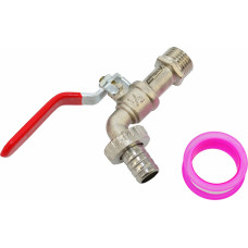 Awtools AW GARDEN LEVER TAP 1/2" GZ 3/4"/ ZINC NICKEL-PLATED