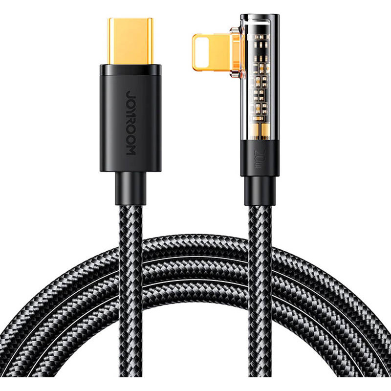 Joyroom S-C Lightning Angle 20W 1.2m USB to USB-C Lightning cable S-CL020A6 (black)