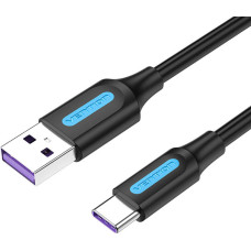 Vention USB 2.0 A to USB-C Cable Vention CORBC 5A 0.25m Black PVC