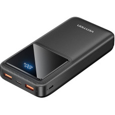 Vention Powerbank, Vention, FHLB0, 20000mAh, Micro-USB, USB-C, 2xUSB-A, 22.5W (black)