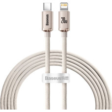 Baseus Kabel USB-C do iP Baseus Crystal Shine,  20W, 2m (różowy)