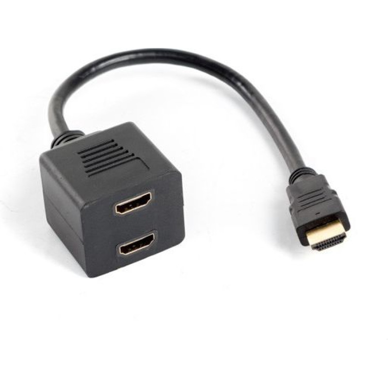 Lanberg splitter HDMI - 2x HDMI (AD-0019-BK)