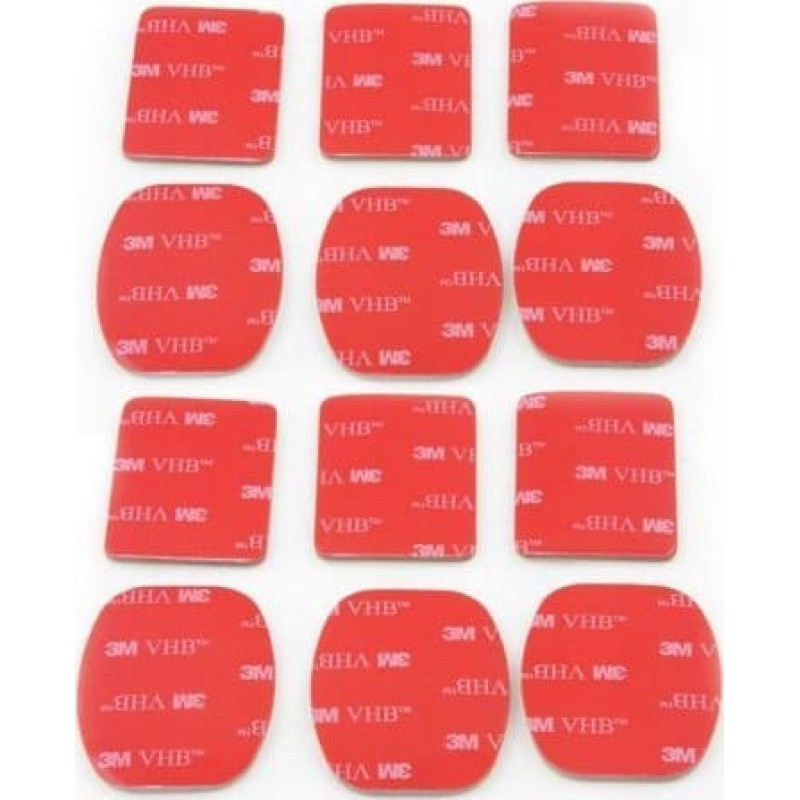 Xrec Zestaw Przylepc&oacute;w 3m Vhb 12x TaŚma / Naklejka Do Gopro Hero 4 3+ 3 2 1