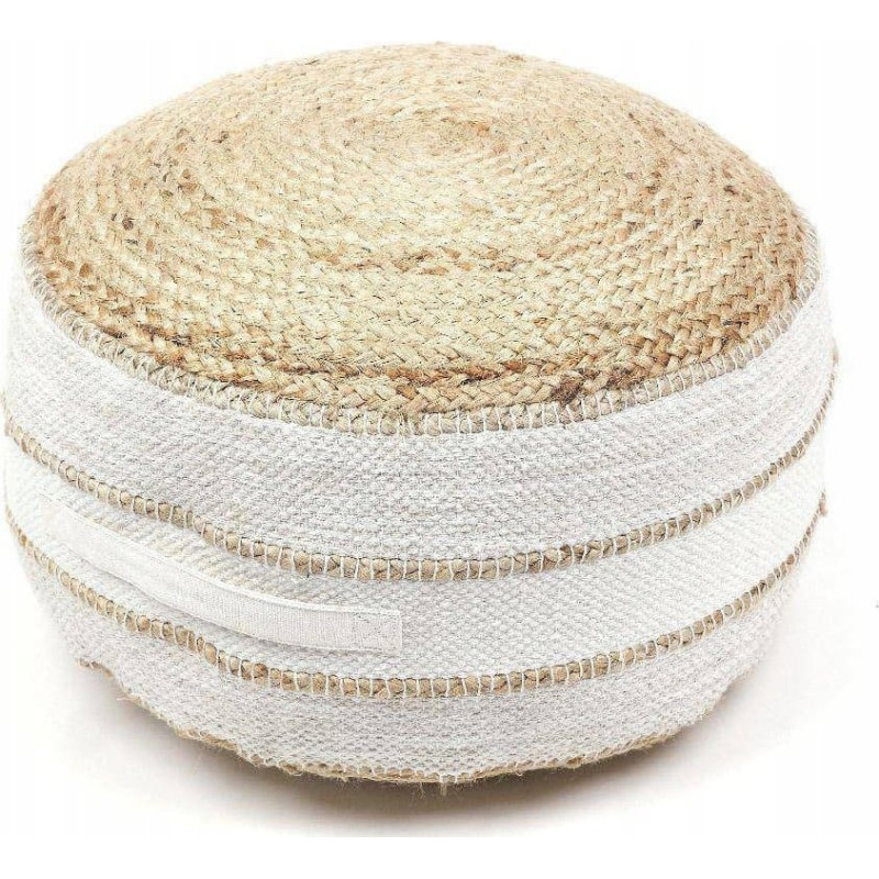 Today Pufa okrągła Indies, juta i bawełna, &Oslash; 50 cm