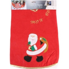 F&eacute;&eacute;ric Lights And Christmas Dywanik ozdobny pod choinkę z motywem Świętego Mikołaja, czerwona