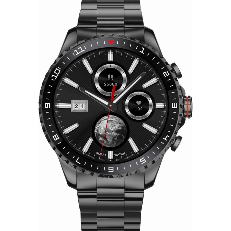 Gravity Zegarek męski SMARTWATCH GRAVITY GT16-2 BLACK/BLACK