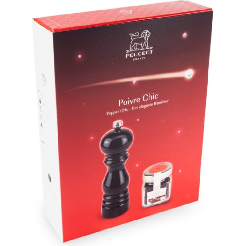 Peugeot Młynek Paris U-Select czarny 18cm + pieprz Tan Hoi