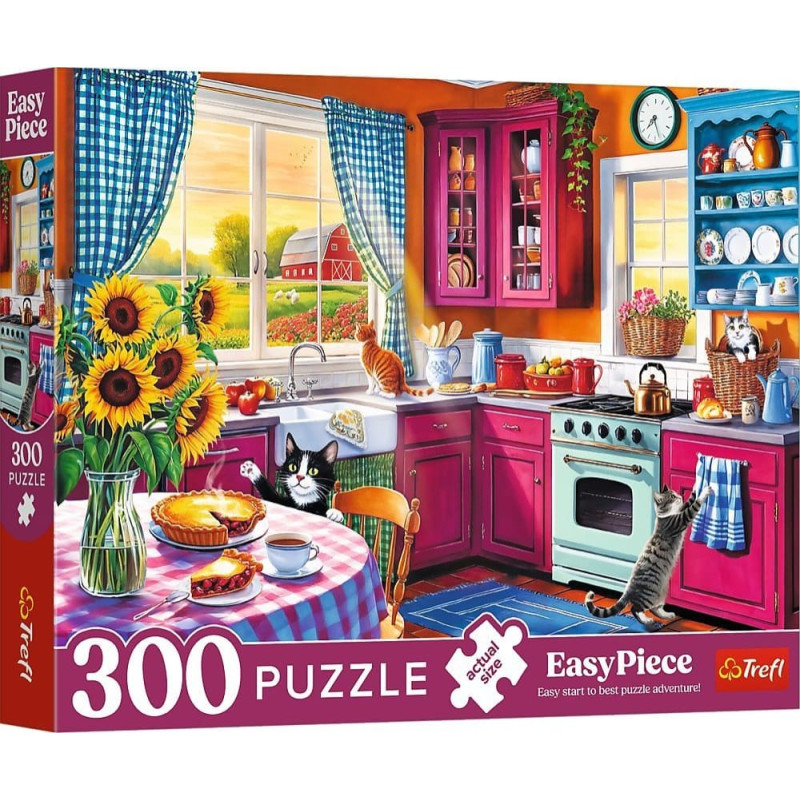 Trefl Puzzle EasyPiece Poranek w kuchni 300 element&oacute;w (23102)