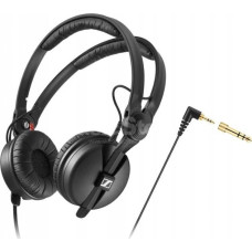 Sennheiser Słuchawki Sennheiser SENNHEISER HD 25, DYNAMIC Ausinės, 70 ?, CLOSED, SUPRA-AURAL, ADJUSTABLE HEADBAND, STEEL CORE KABELIS, SINGLE-SIDED, 1.5M LONG, 3.5MM ANGLE JACK, ADAPTER