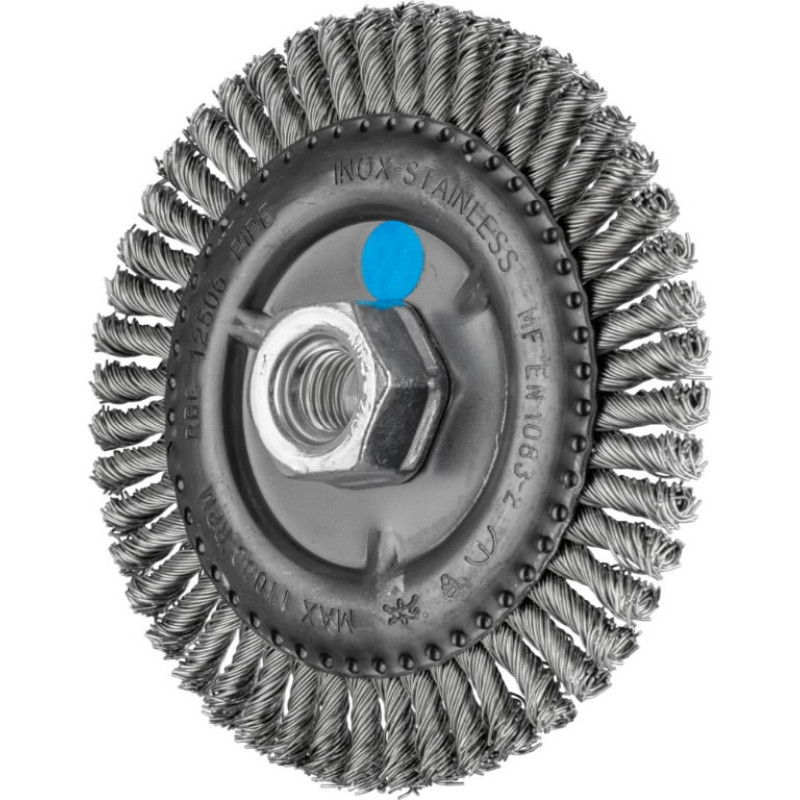 Pferd Diskveida drā&scaron;u birste Pipe RBG Nerūsējo&scaron;ā tērauda 125x6/M14 0,5mm, Pferd