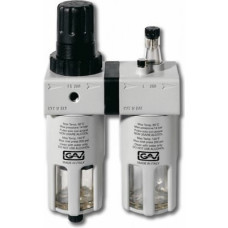 GAV Filtrs-regulators-eļļotājs 1/2'' FRL-200, ar manometru, GAV