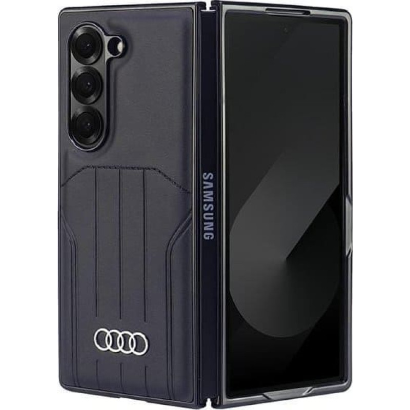 Audi Audi Synthetic Leather MagSafe Z Fold6 F956 czarny/black hardcase AU-TPUPCMFold6-Q5/D1-BK