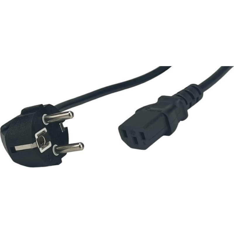 Mpl Power POSAC-C13-EUL18: POS AC cable C13-YJT3[10A]-CEE7/7-YJ-03-90?[10A] H03VV-F3G0,75 L=1800 black