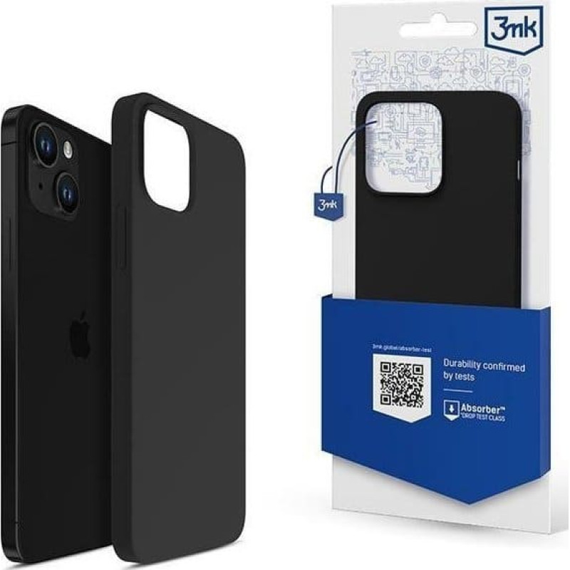 3MK 3MK Silicone Case iPhone 14 6.1" black/black