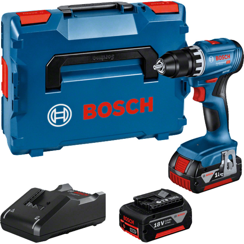 Bosch GSR 18V-45 2x3,0Ah, L-BOXX