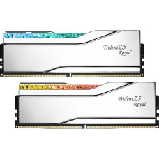 G.skill DDR5 - 32GB - 6000 - CL - 28, Single memory silver, F5-6000J2836G16GX2-TR5S, Trident Z5 Royal RGB Silver, INTEL XMP