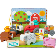 Spin Master Melissa & Doug - Blockables Farm Playset, Construction Toy