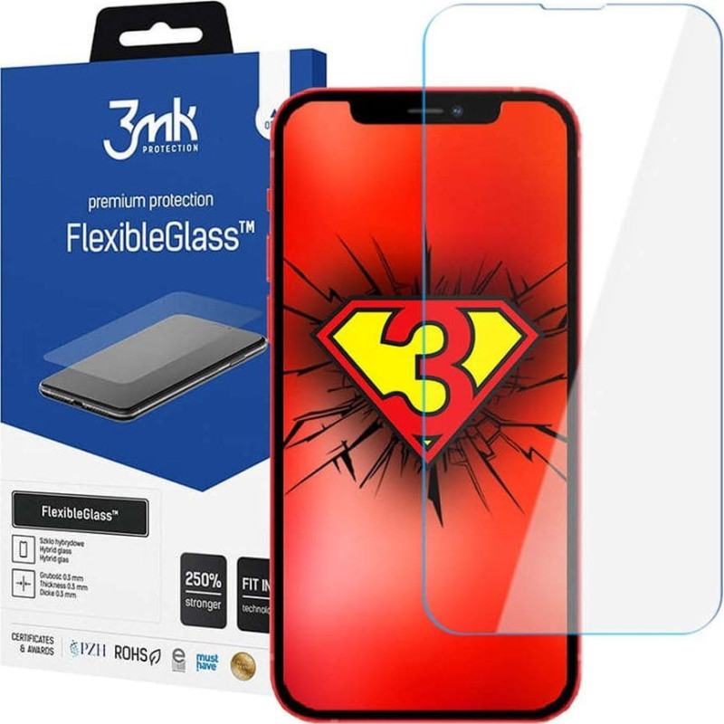 3MK 3mk Protective Hybrid Glass Flexible Glass 7H to Apple iPhone 13 Pro