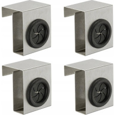 Maximex Zestaw haczyków kuchennych z funkcją push, 4 sztuki