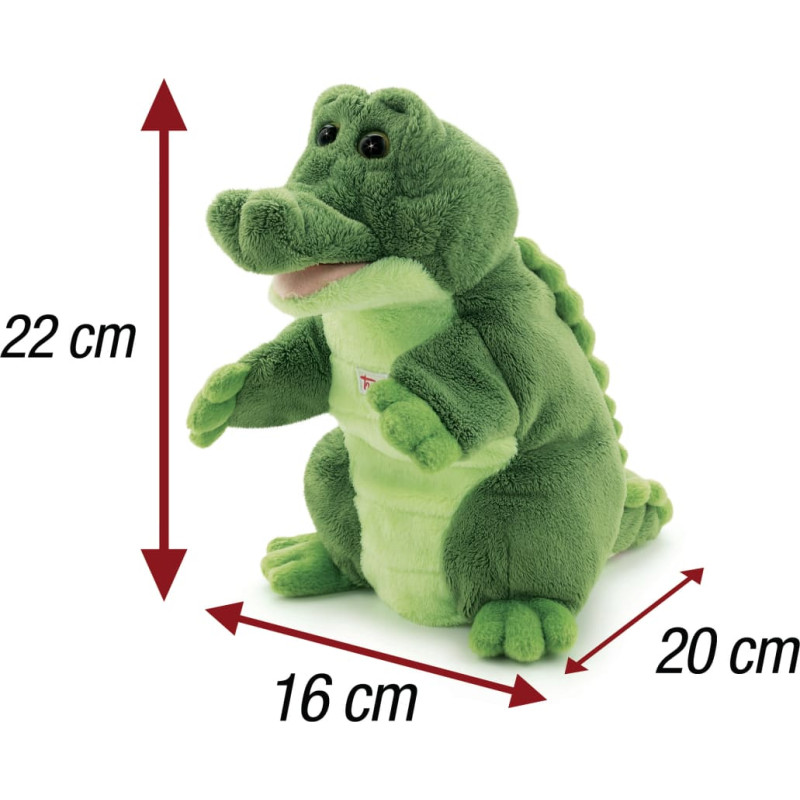 Trudi Hand puppet, crocodile, 25 cm (29918)