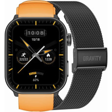 Gravity Smartwatch Męski GRAVITY GT28-2 Pasek + Bransoleta Pomarańczowo Czarny