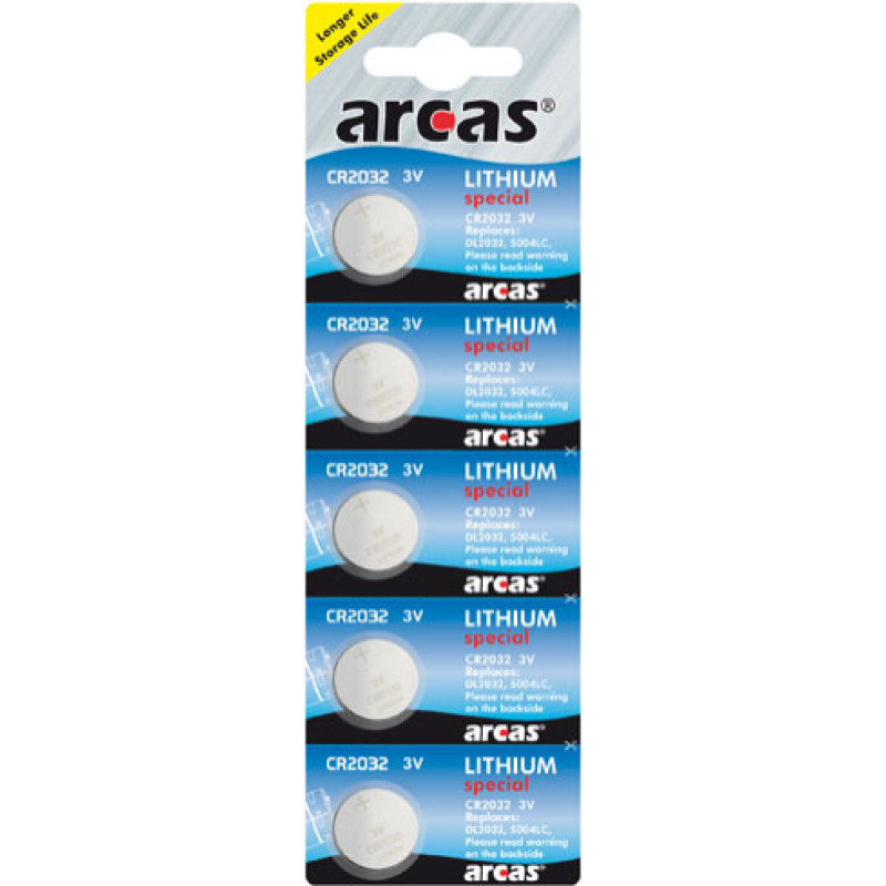 Arcas | CR2032 | Lithium | 5 pc(s)