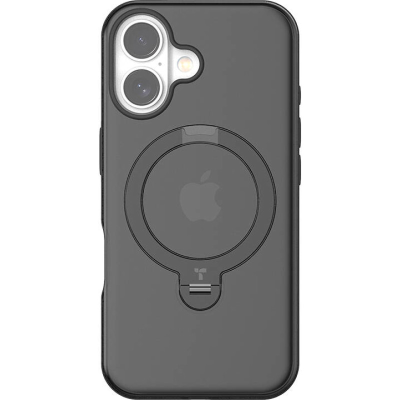 Torras Ostand Spin Case for iPhone 16 (Black)