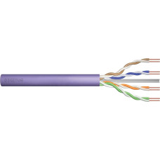 Digitus Installation cable DIGITUS cat.6, U/UTP, Dca, wire, AWG 23/1, LSOH, 305m, purple, cardboard