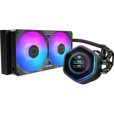 Cooler Master MasterLiquid 240 Atmos II LCD ARGB, water cooling system, black