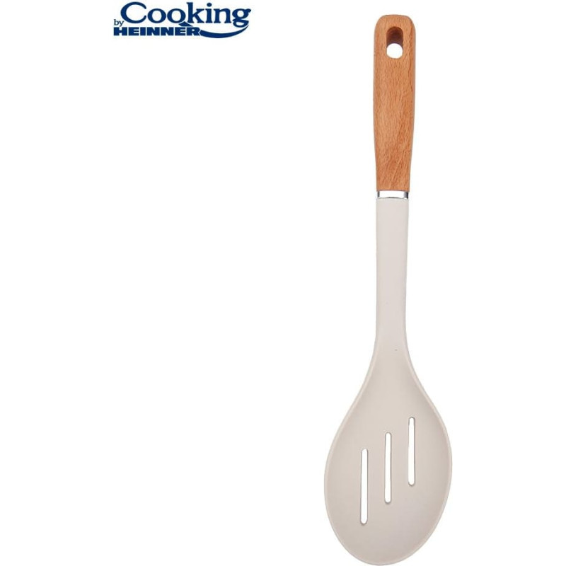 Silicone spoon with wooden handle 35x8cm CULINAR HR-FM-GLG35 HEINNER