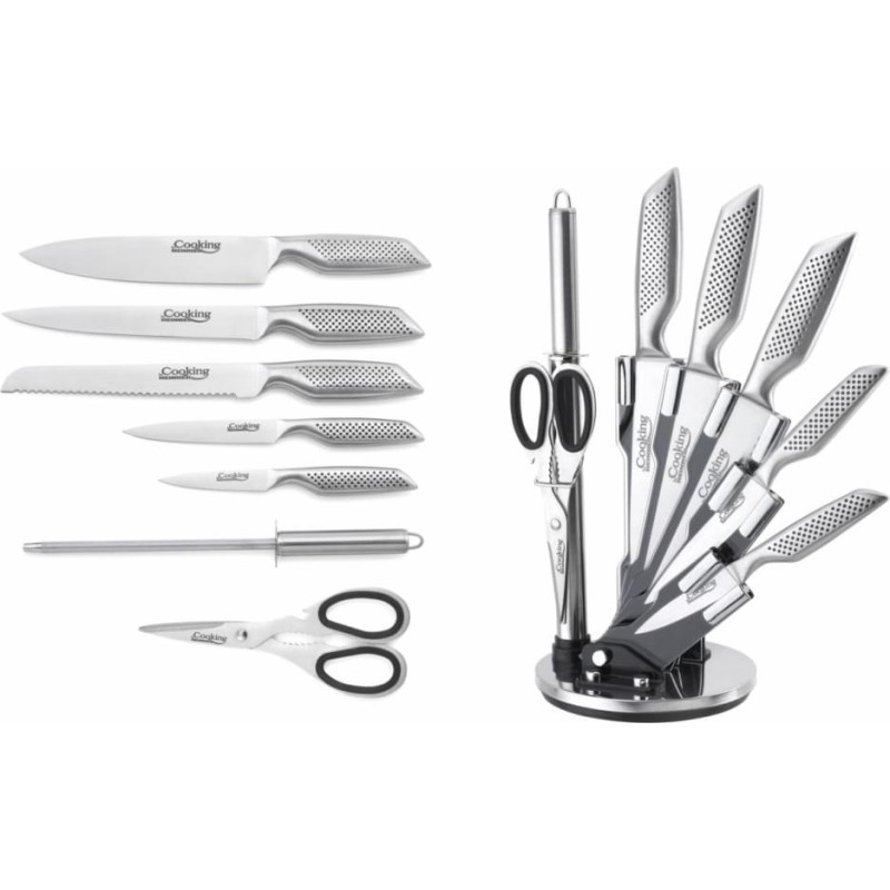 Kitchen knife set with holder MAGNIUM 8pcs HR-GL-8PCS HEINNER